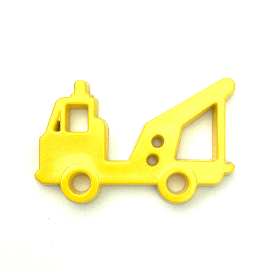 1 Knopf Kranauto - Gelb