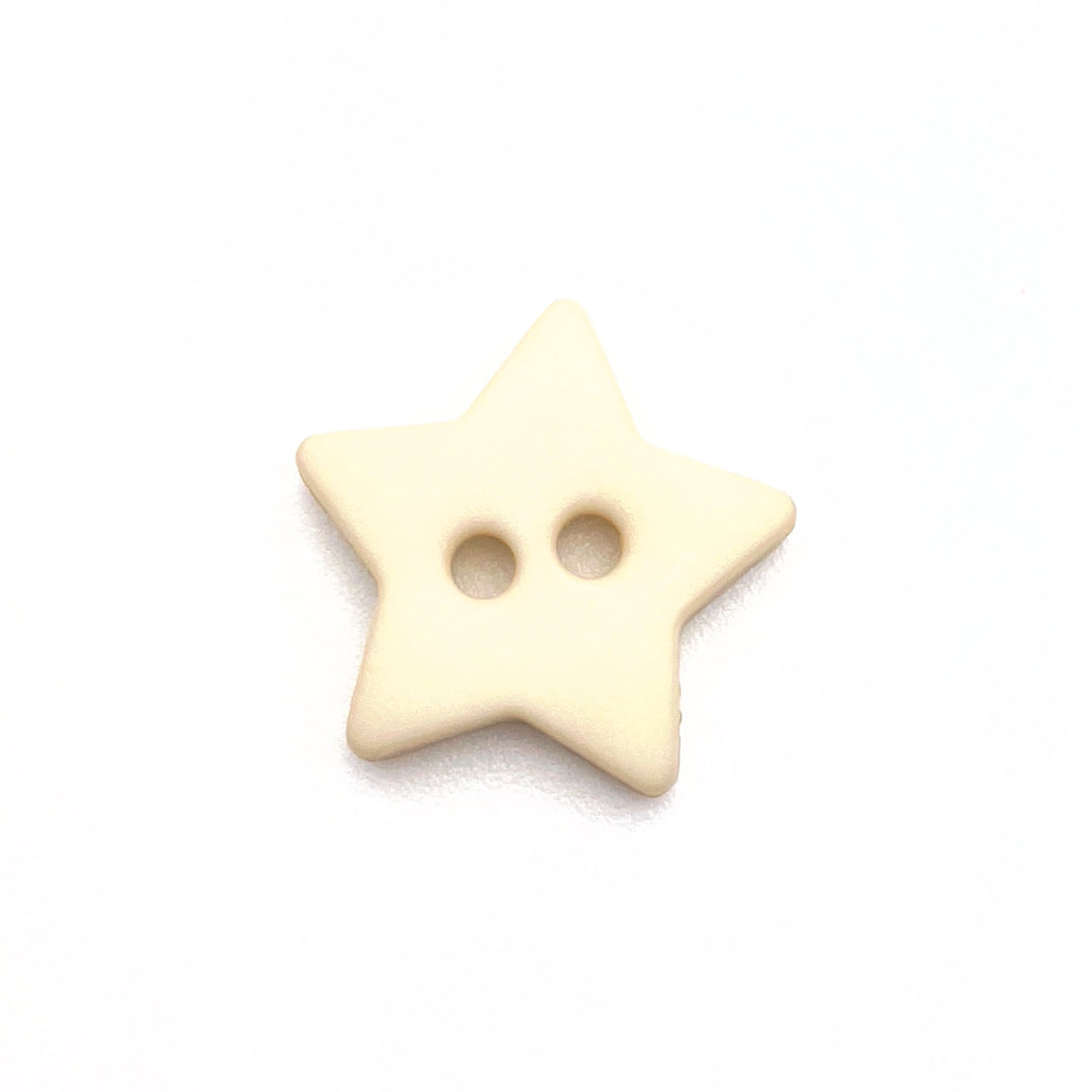 1 Sternchen Knopf 15mm - Creme