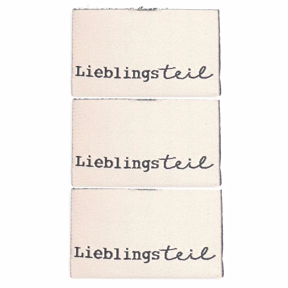 Weblabel „Lieblingsteil“ - Beige - 3 Stück