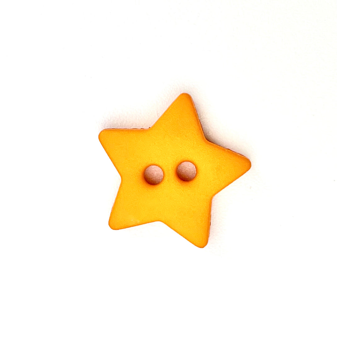 1 Sternchen Knopf 15mm - Orange