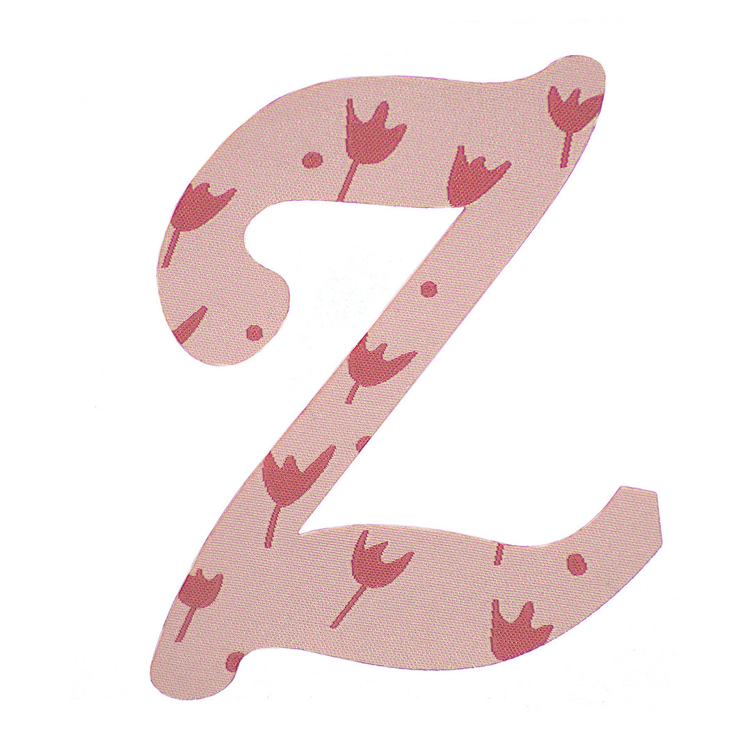 Bügelbild Stoff-Buchstabe Z Rosa