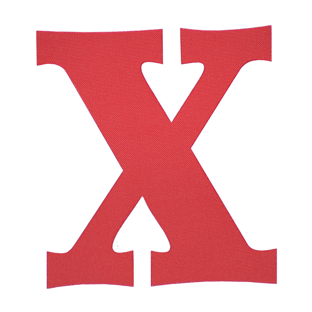 Bügelbild Stoff-Buchstabe X Rot