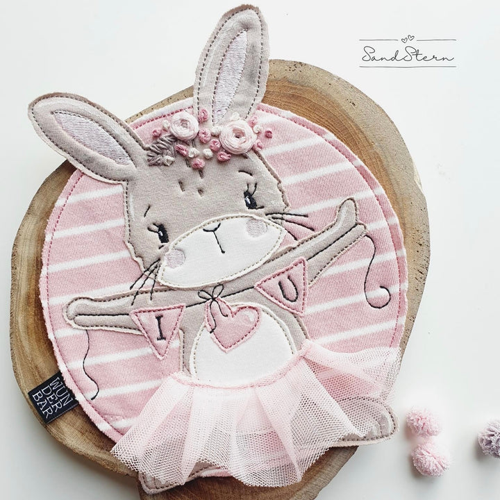 Weblabel WUNDERBAR - Schwarz - 4 Stück