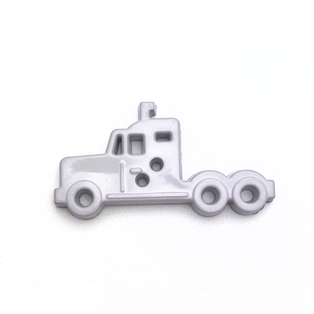 1 Knopf Schlepper - Grau