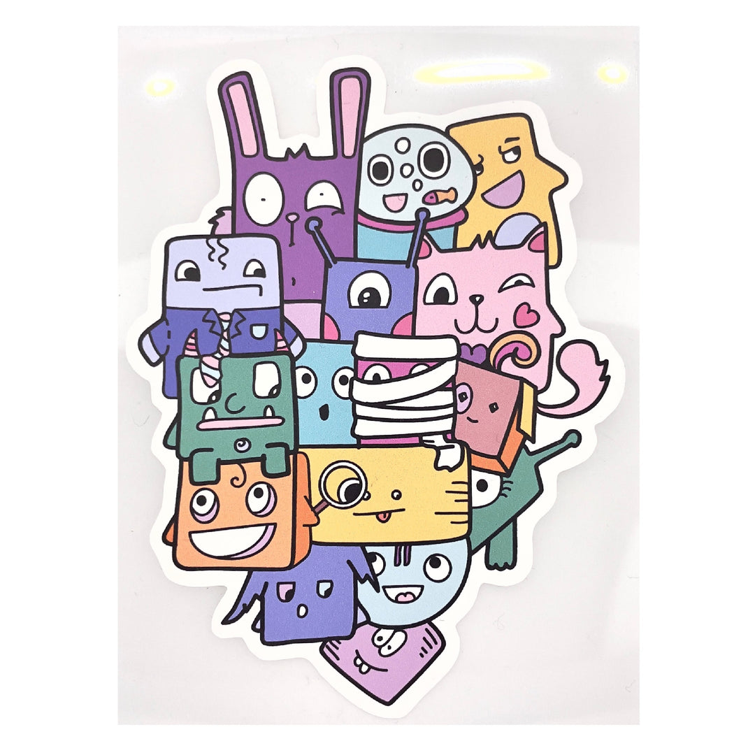 Bügelbild Monsterchen Bunt