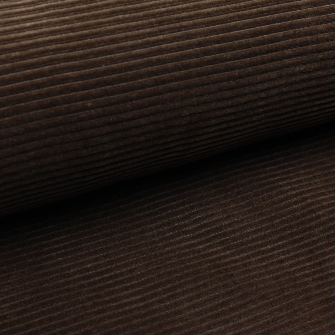 0,5 m Breitcordjersey Schoko