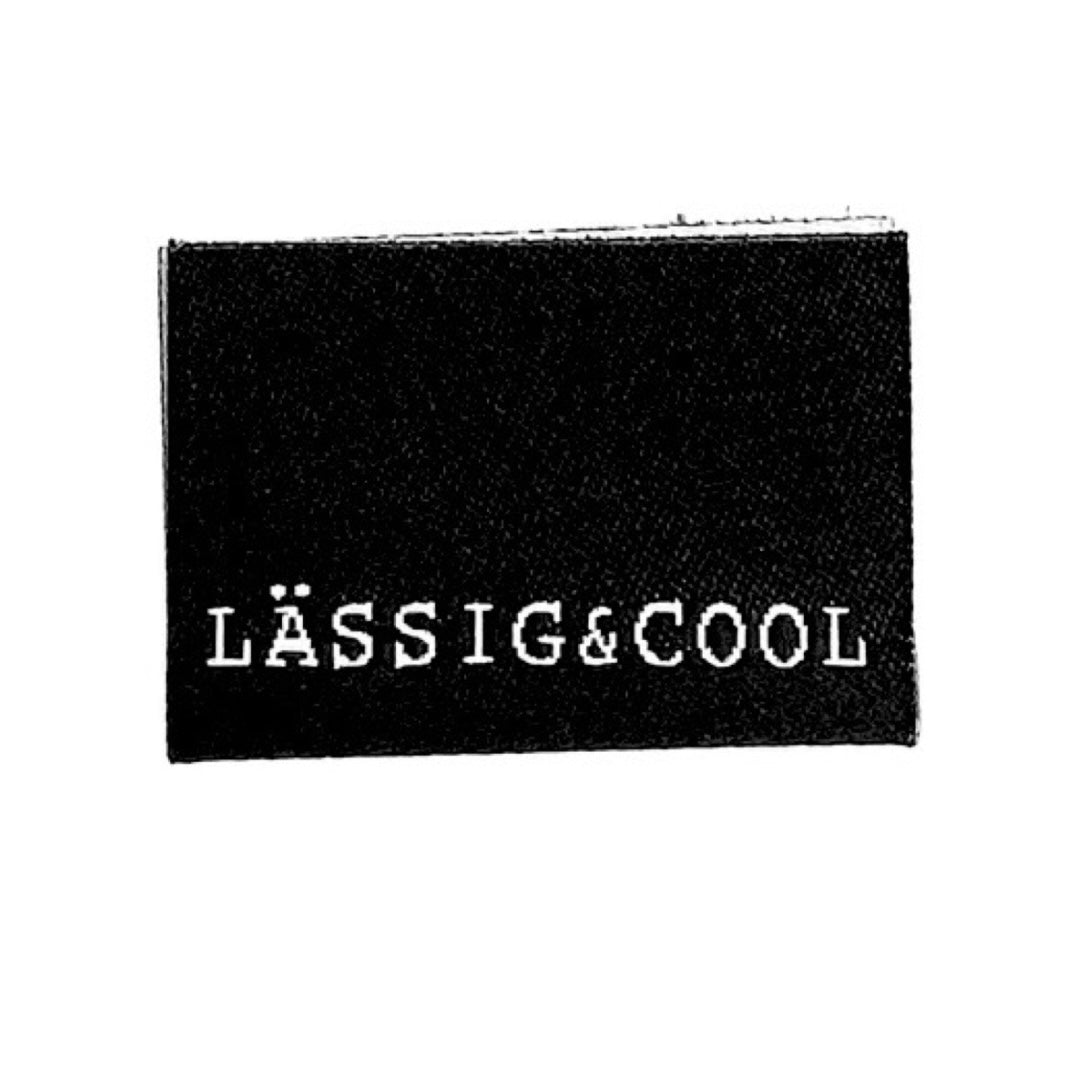 3 Weblabel "Lässig & Cool" - Schwarz