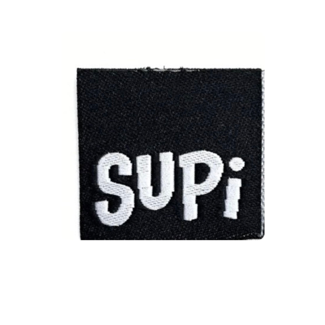 Weblabel „Supi“ - Schwarz - 3 Stück