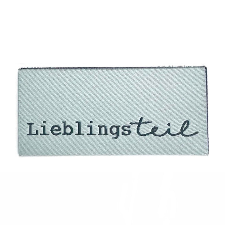 Weblabel „Lieblingsteil“ - Smokey Mint - 3 Stück