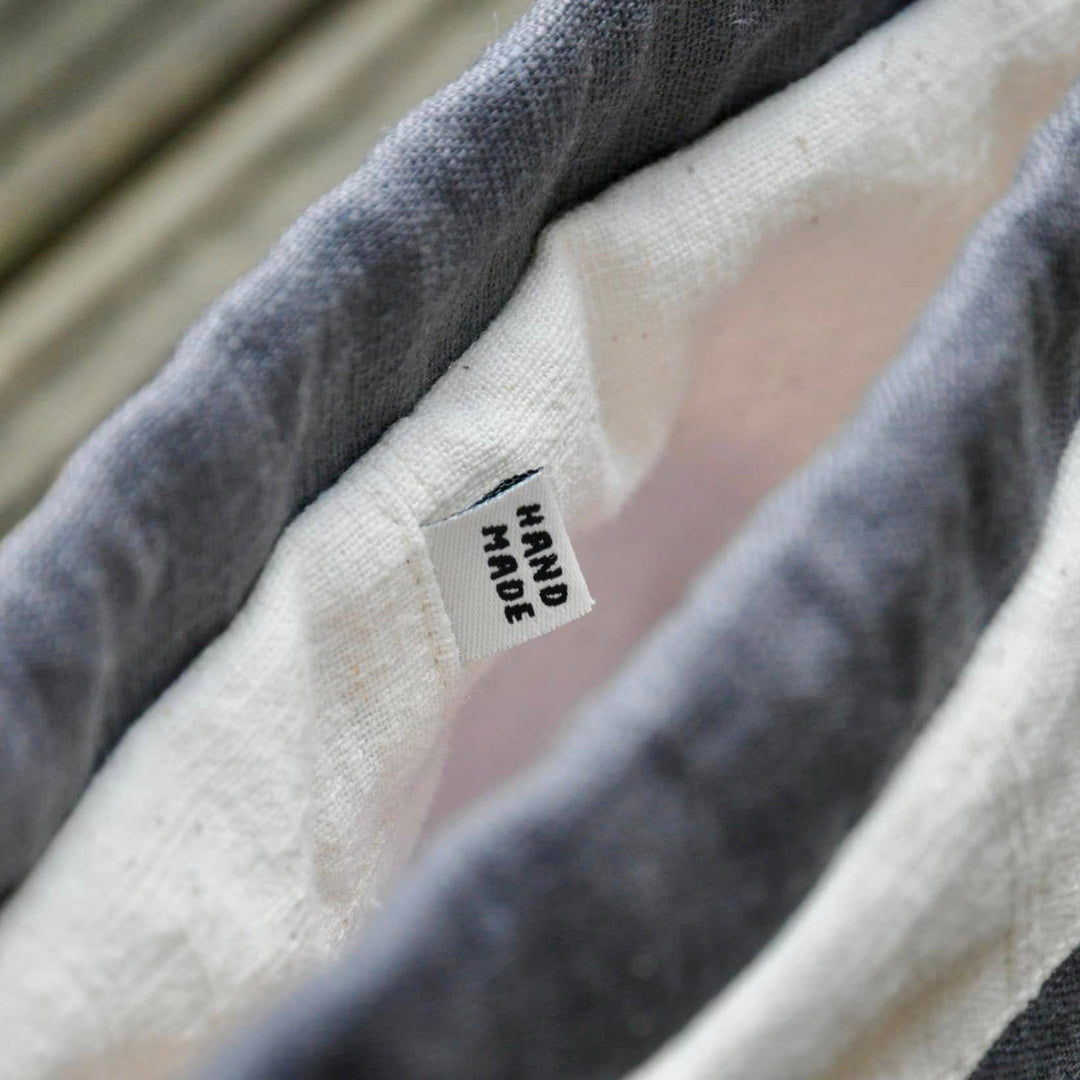 Weblabel "Handmade"- Cremeweiß- 4 Stück