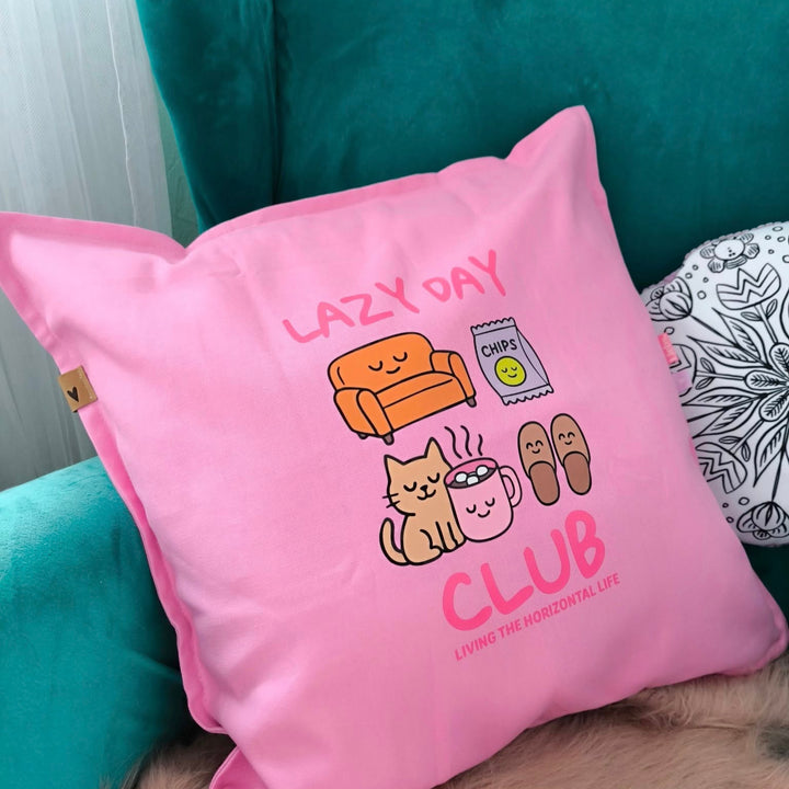 XL Bügelbild "Lazy Day Club"