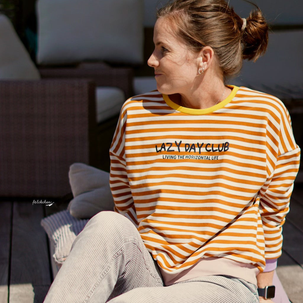 XL Bügelbild "Lazy Day Club"