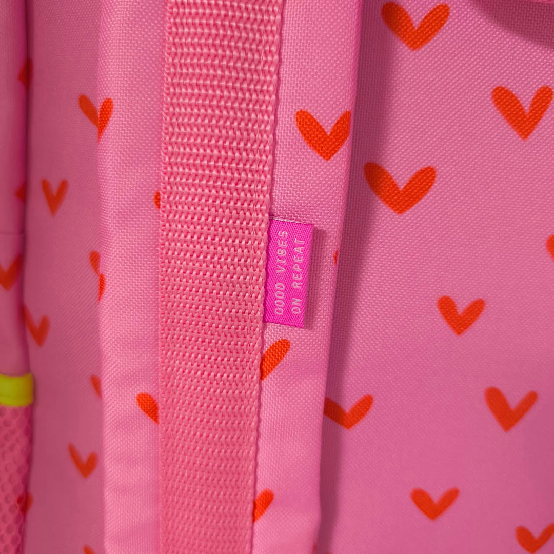 Weblabel Mini "Good vibes on repeat" - Pink - 3 Stück
