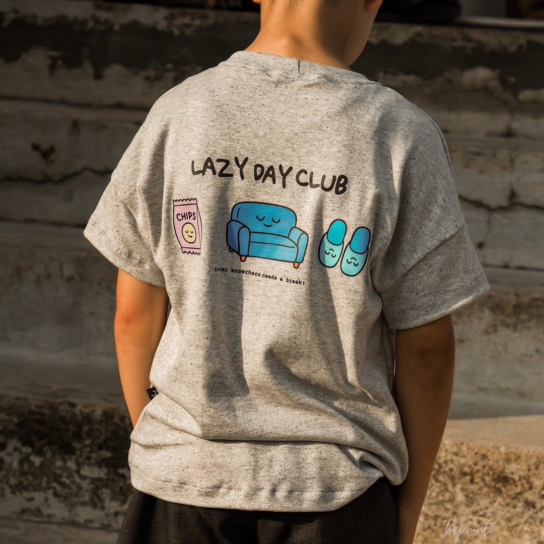 XL Bügelbild "Lazy Day Club"