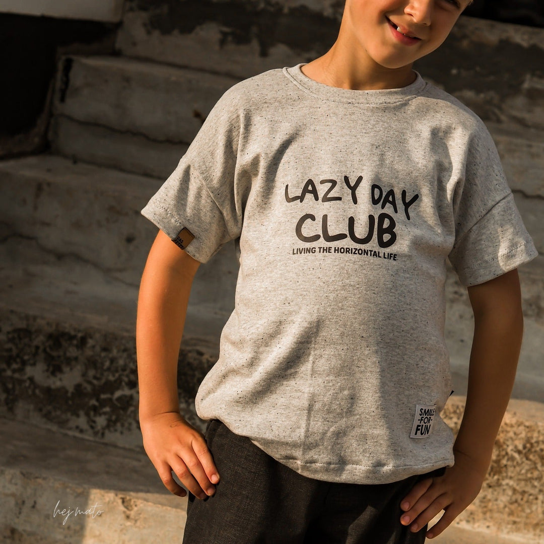 XL Bügelbild "Lazy Day Club"