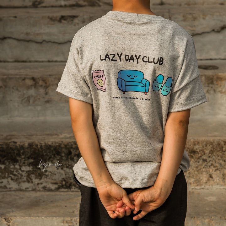 XL Bügelbild "Lazy Day Club"