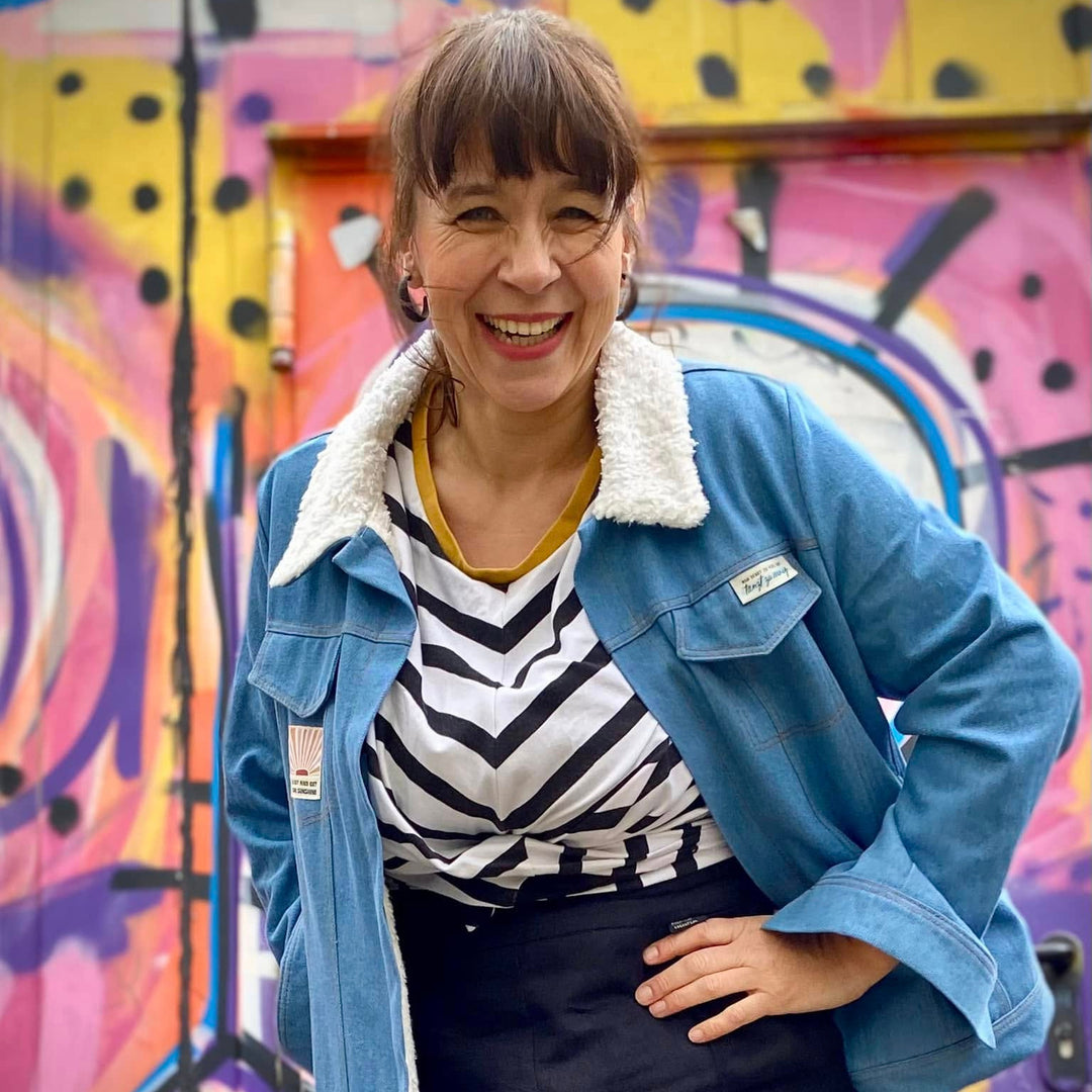 Webpatch zum Aufnähen "Go out and get some sunshine"