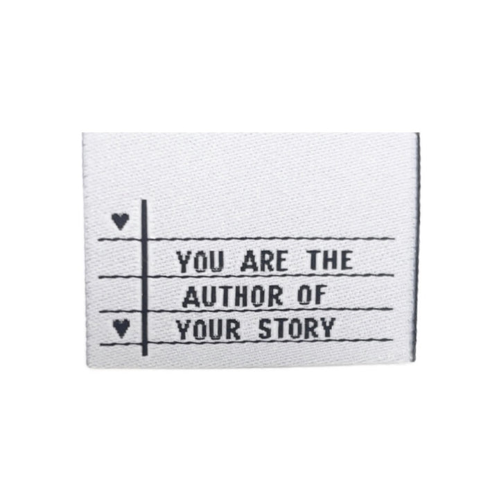 Weblabel "You are the Author of your Story" - 3 Stück