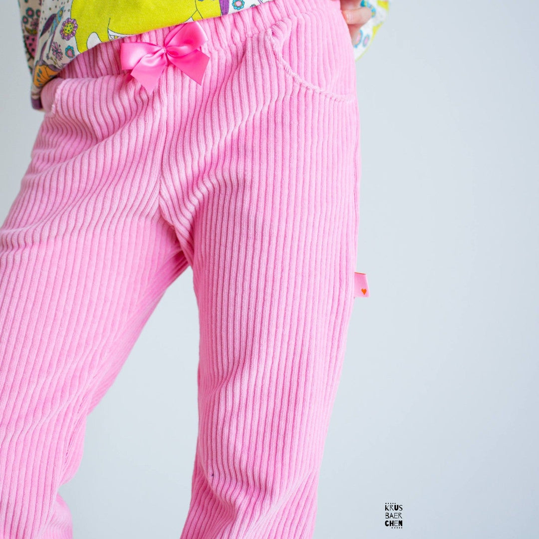 Weblabel "Herzchen"- Rosa/ Neonorange