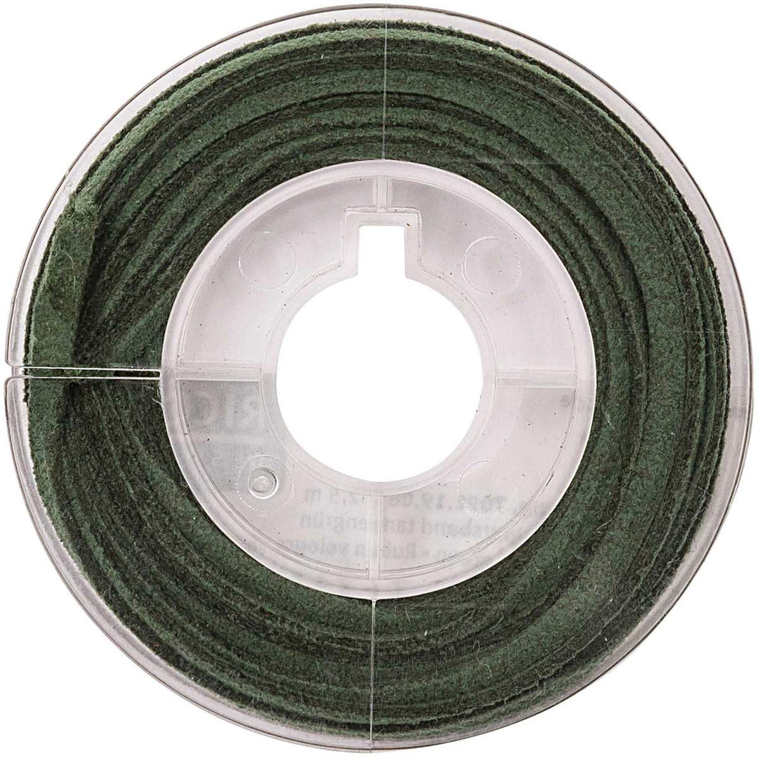 2,5 m Veloursband 1mm Tannengrün