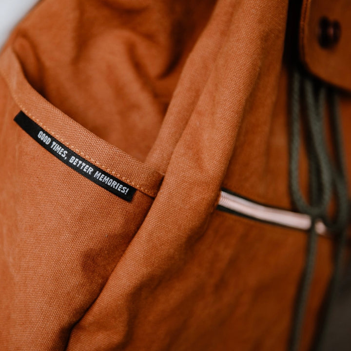Weblabel "Good times, better memories!" - Schwarz