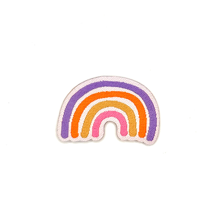 gewebtes Bügelpatch Mini Regenbogen - Pastell