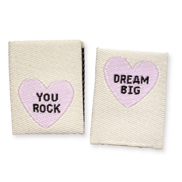 Weblabel "You rock" - Beige - 3 Stück