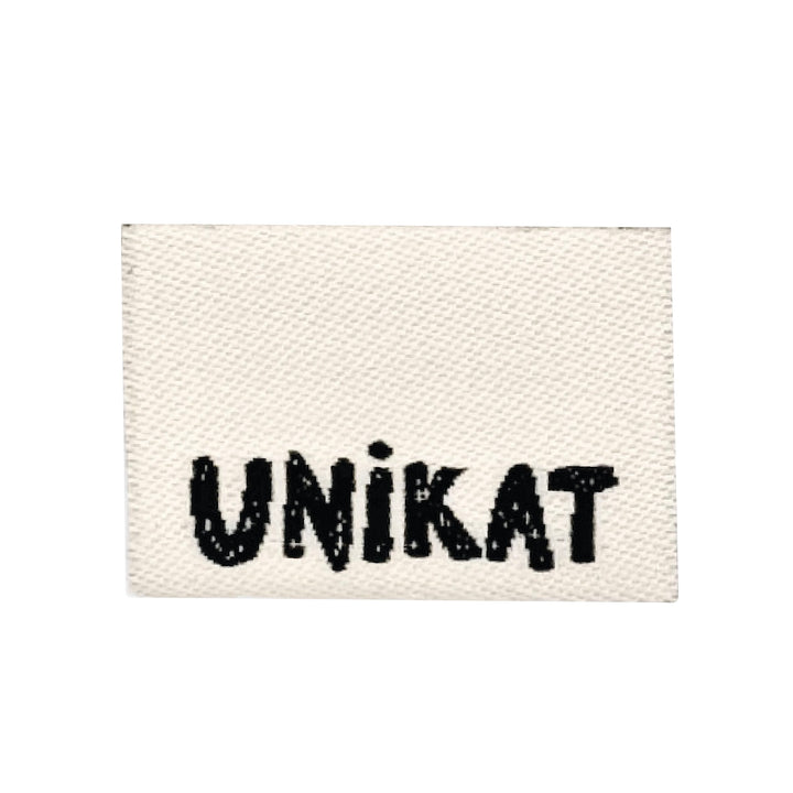 Weblabel "Unikat"- Cremeweiß- 3 Stück