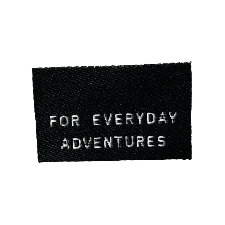 Weblabel "For Everyday Adventures" - Schwarz - 3 Stück