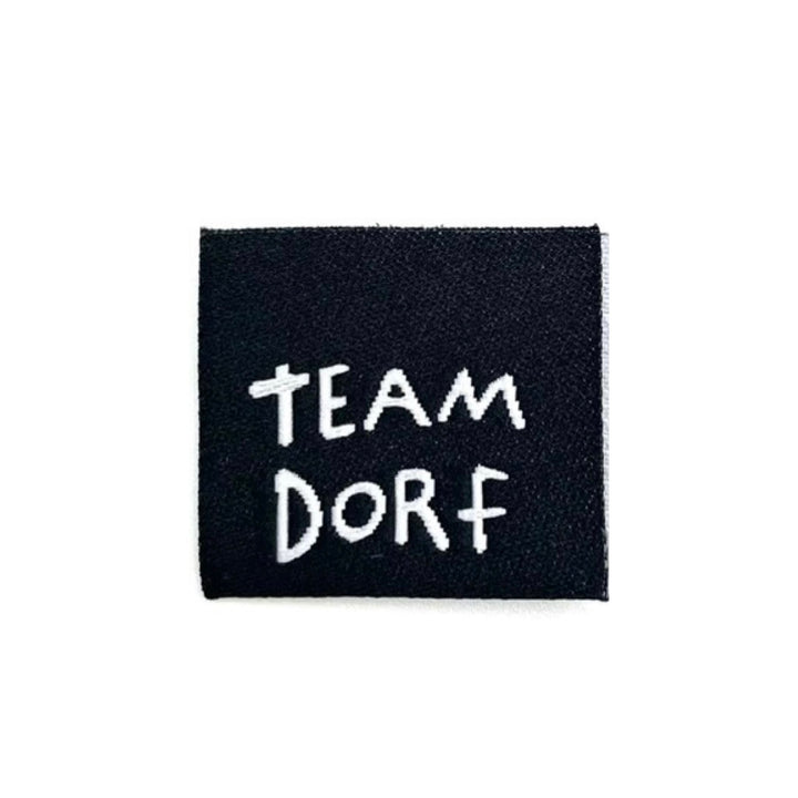3 Weblabel "Team Dorf" - Schwarz