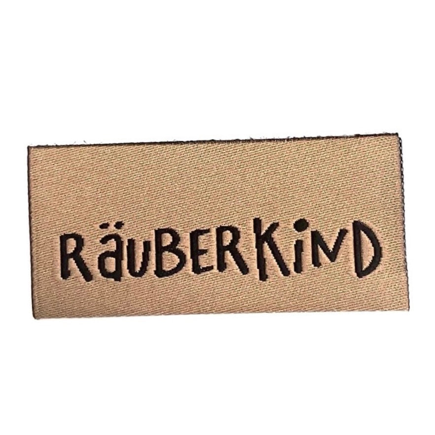 Weblabel „Räuberkind“ - Braun - 3 Stück