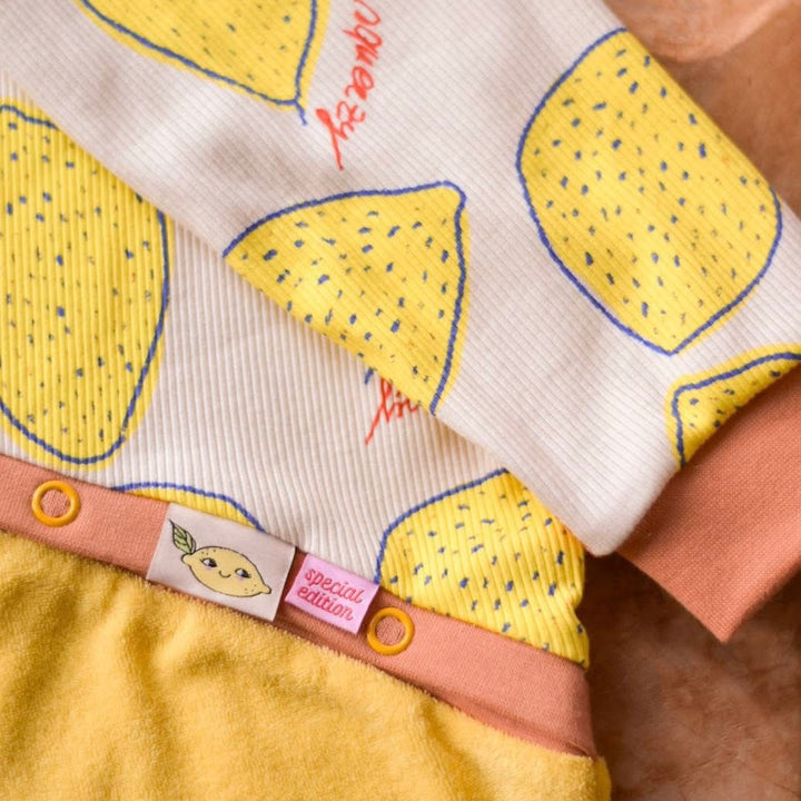 Weblabel "Lemon Wishes & Sunny Kisses" - Creme - 3 Stück KING KIDS DESIGN