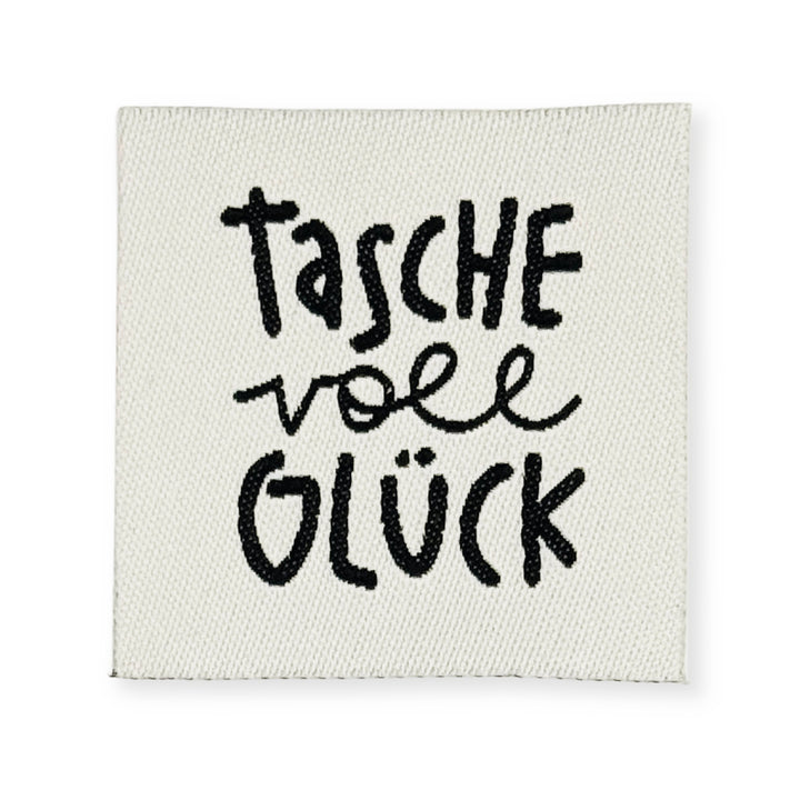 Webpatch zum Aufnähen  „Tasche voll Glück"