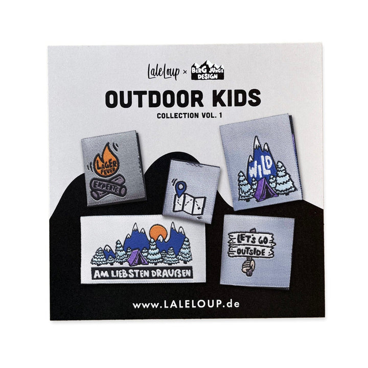 Outdoor Kids Collection | 5 Webetiketten | LaleLoup x Bergjunge