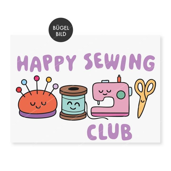 Bügelbild "Happy Sewing Club"