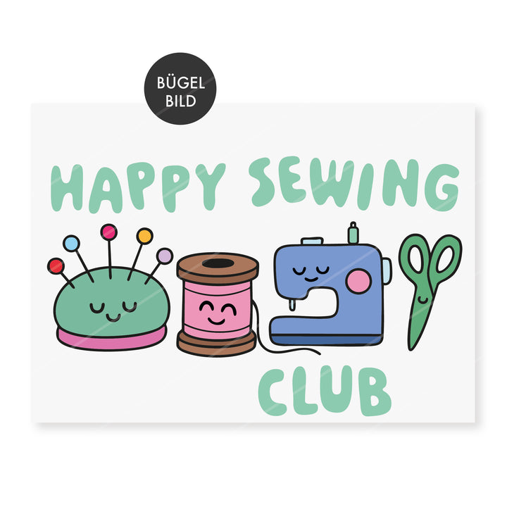 Bügelbild "Happy Sewing Club"
