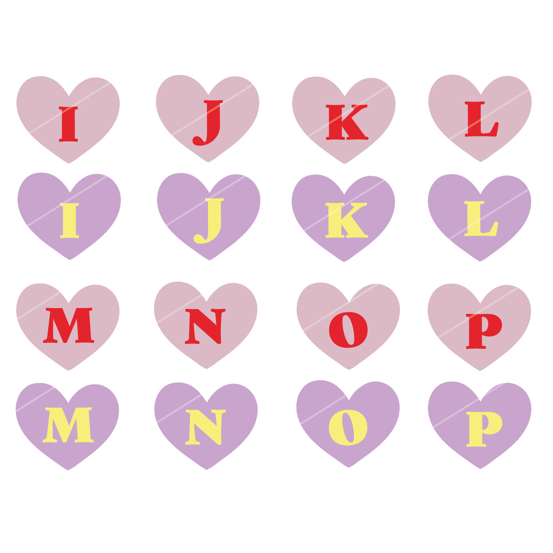 Bügelbild 2er Set Buchstabe A-Z