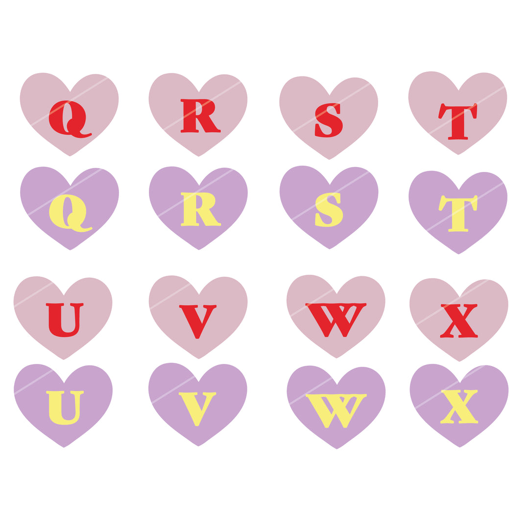 Bügelbild 2er Set Buchstabe A-Z