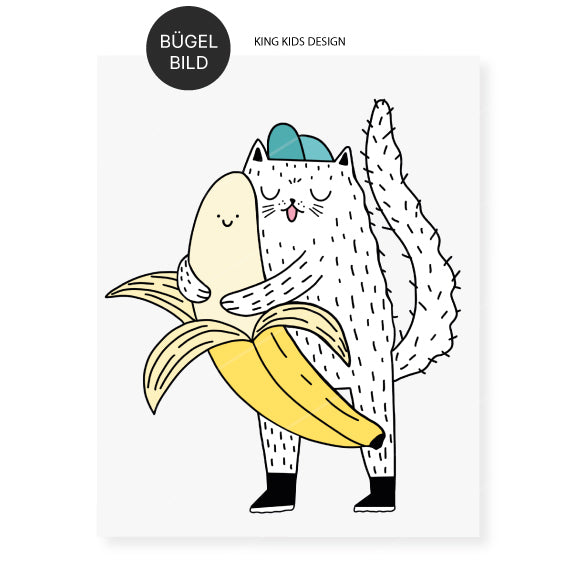 Bügelbild "Banana Cat"
