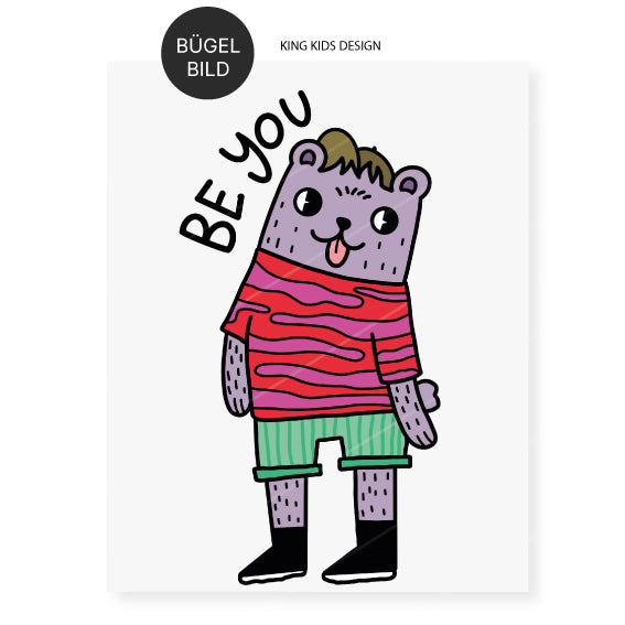 Bügelbild "Be You Bär"
