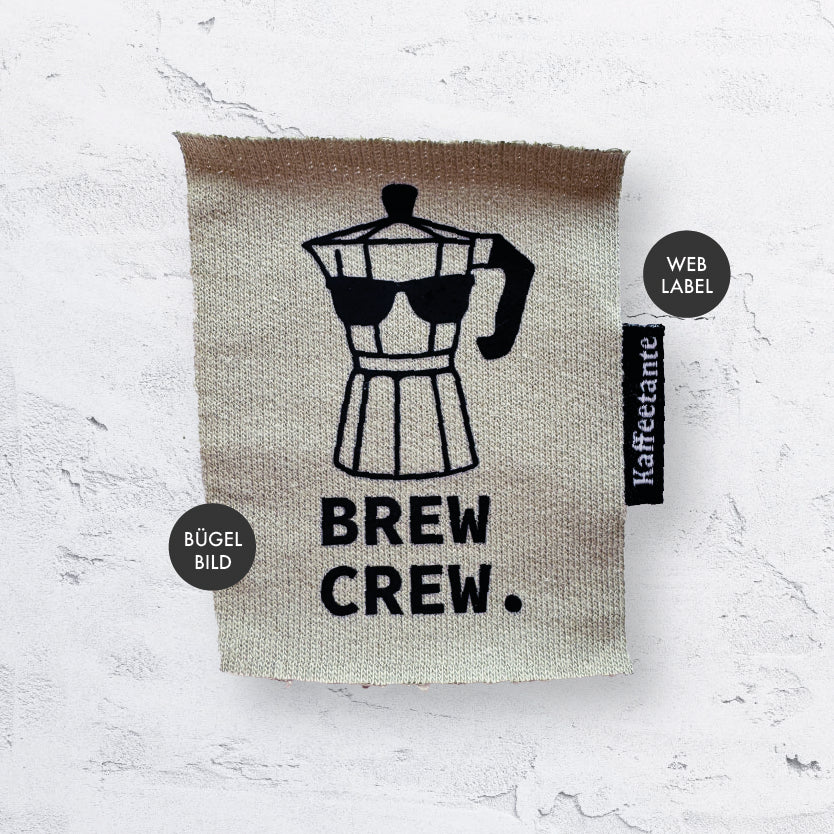 Bügelbild "Brew Crew" 2er SET
