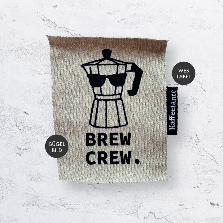 Bügelbild "Brew Crew" 2er SET