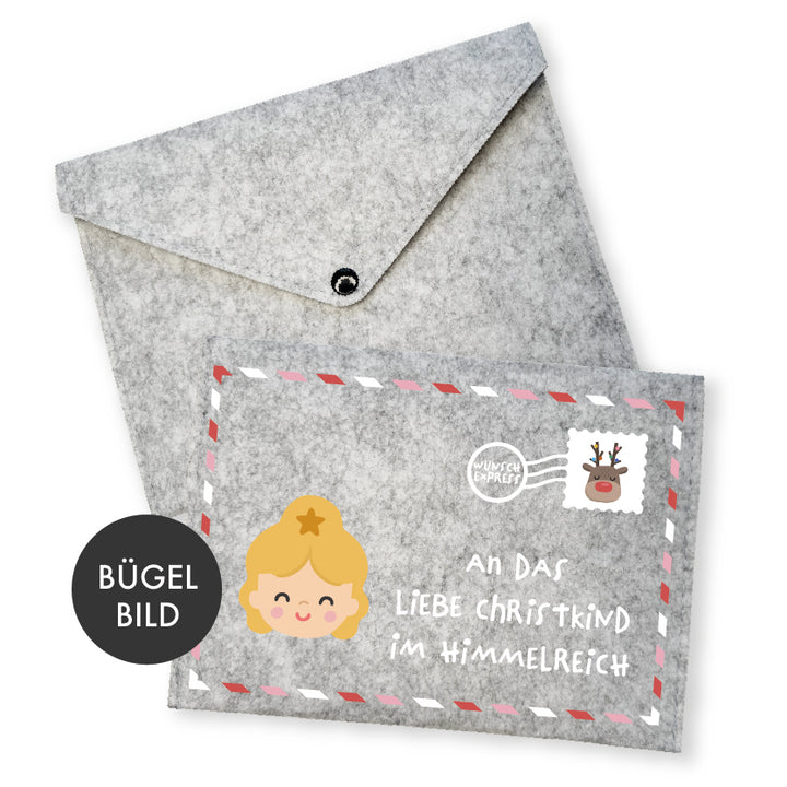 Bügelbild Wunschexpress Christkind A5