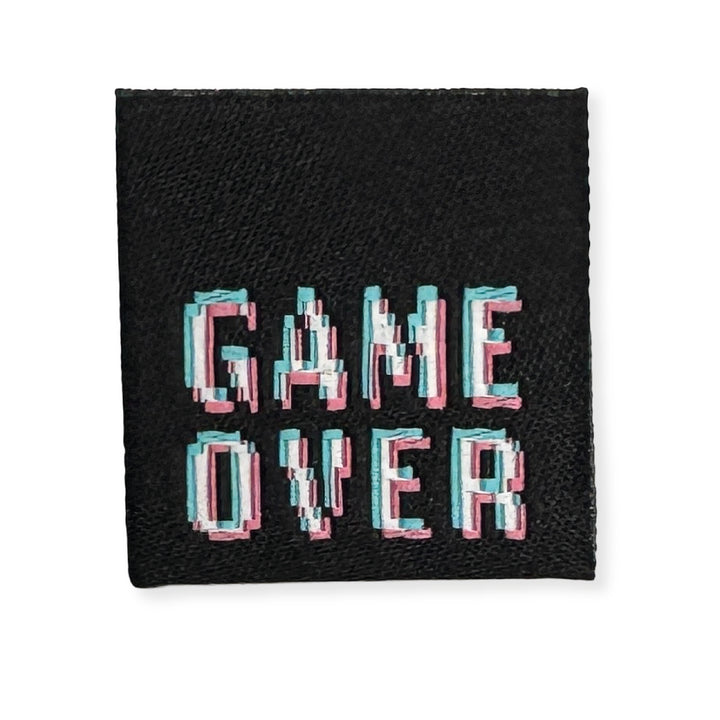 Weblabel „GAME OVER“ - Schwarz