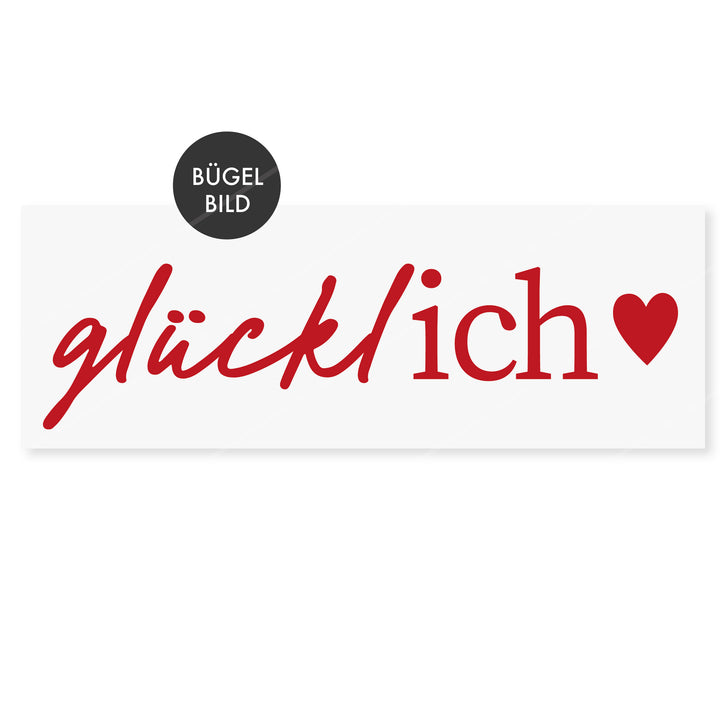 Bügelbild "glücklICH"