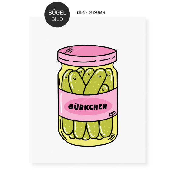 Bügelbild "Gürkchen"