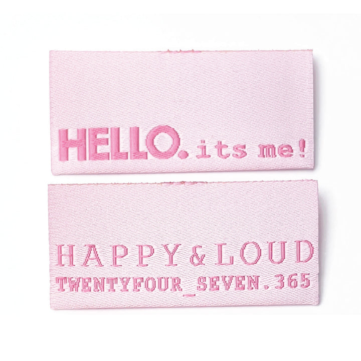 Weblabel „Hello“ - Rosa