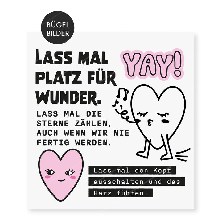 Bügelbild DIY MIX "Herzbotschaften"