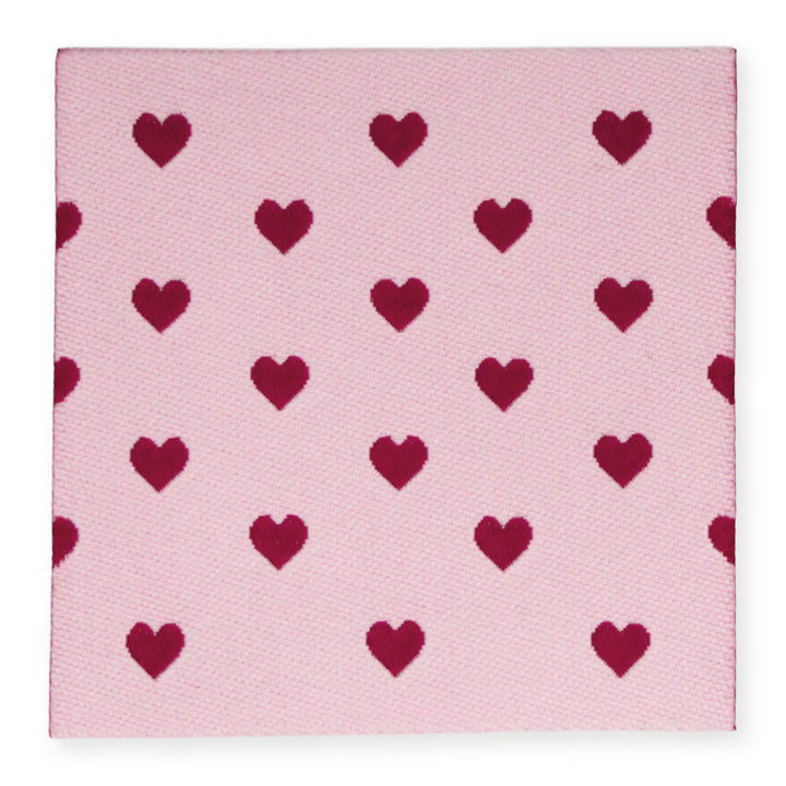 Webpatch "Herzchen" - Hellrosa - 1 Stück