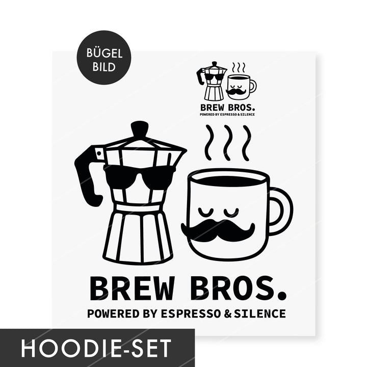 XL Bügelbild SET Brew Bros. - Outlines